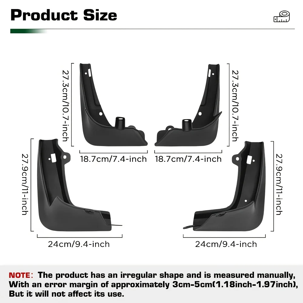 for Tesla Model S 2012 - 2016 2013 2014 2015 Fender Mudguard 4pcs/set Guard Splash Flap Mudguards Car Accessories