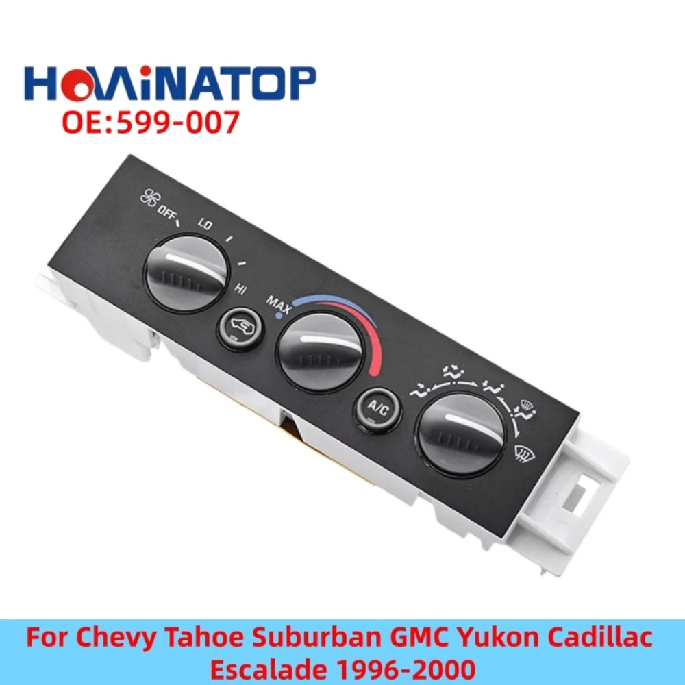 HOWINATOP 599‑007 HVAC A/C Heater Climate Panel For Chevy Tahoe Suburban GMC Yukon Cadillac Escalade 1996‑2000 OEM Replacement