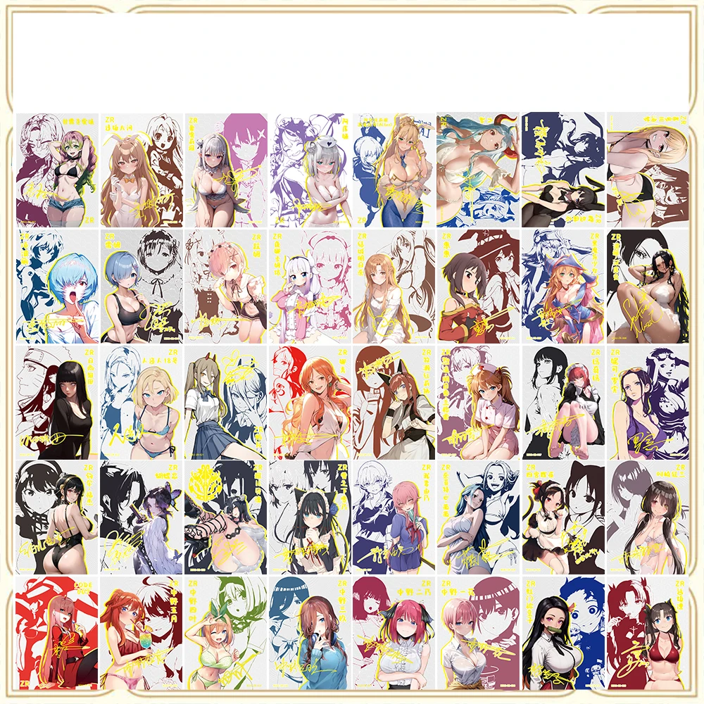 

Anime Goddess Story DIY ACG Premium Flash Collectible Card Boy Games Toys Christmas Birthday Gifts Hancock Nami Tokisaki Kurumi
