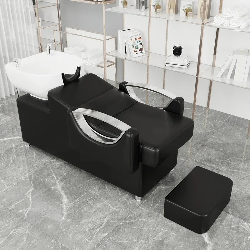 간단한 현대 헤어 트레이 헤드 스파 현대 럭셔리 들것 네일 의자 샴푸 의자 거실 미용 침대 트리트먼트 Cadeira