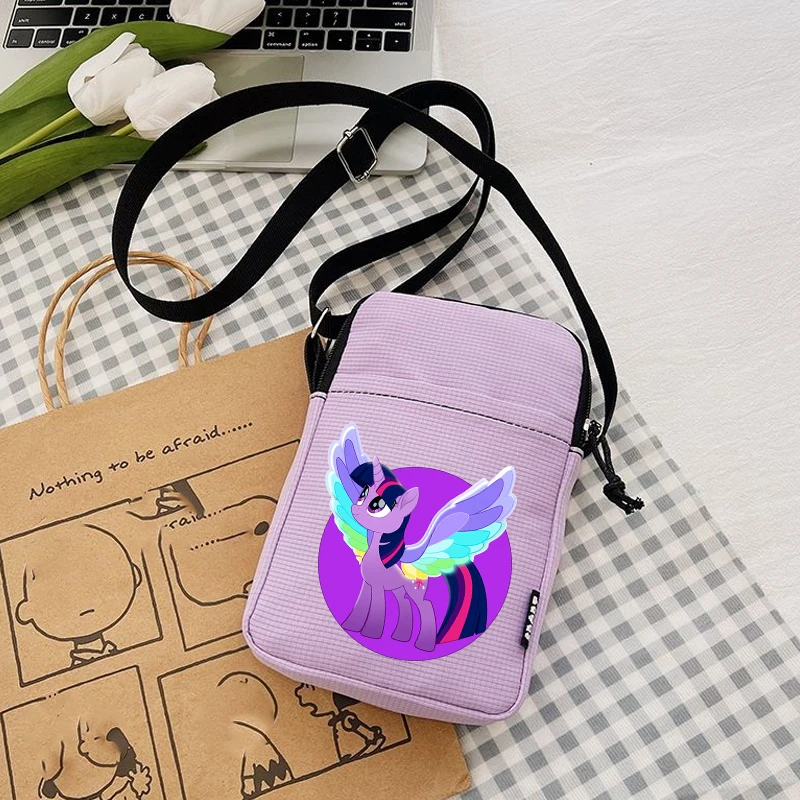 

Сумки на плечо My Little Ponys, женские новые дорожные сумки через плечо в стиле аниме, спортивная сумка-мессенджер для девочек, кошелек для монет, подарок, Лидер продаж