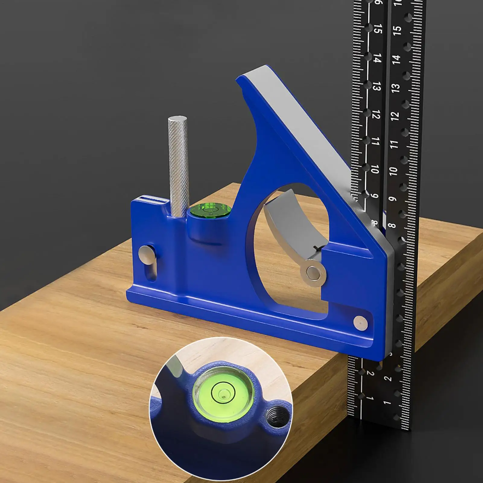 

Precision Combination Square - Metal & Woodworking Tool for Carpentry, Metal Fabrication, DIY Home Improvement