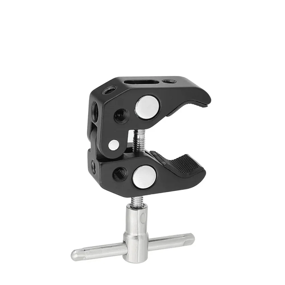 Super Clamp Camera Crab Claw Mount Multifunctional Monitor Mount Bracket Super Clamp With 1/4” Thread For Magic Arm