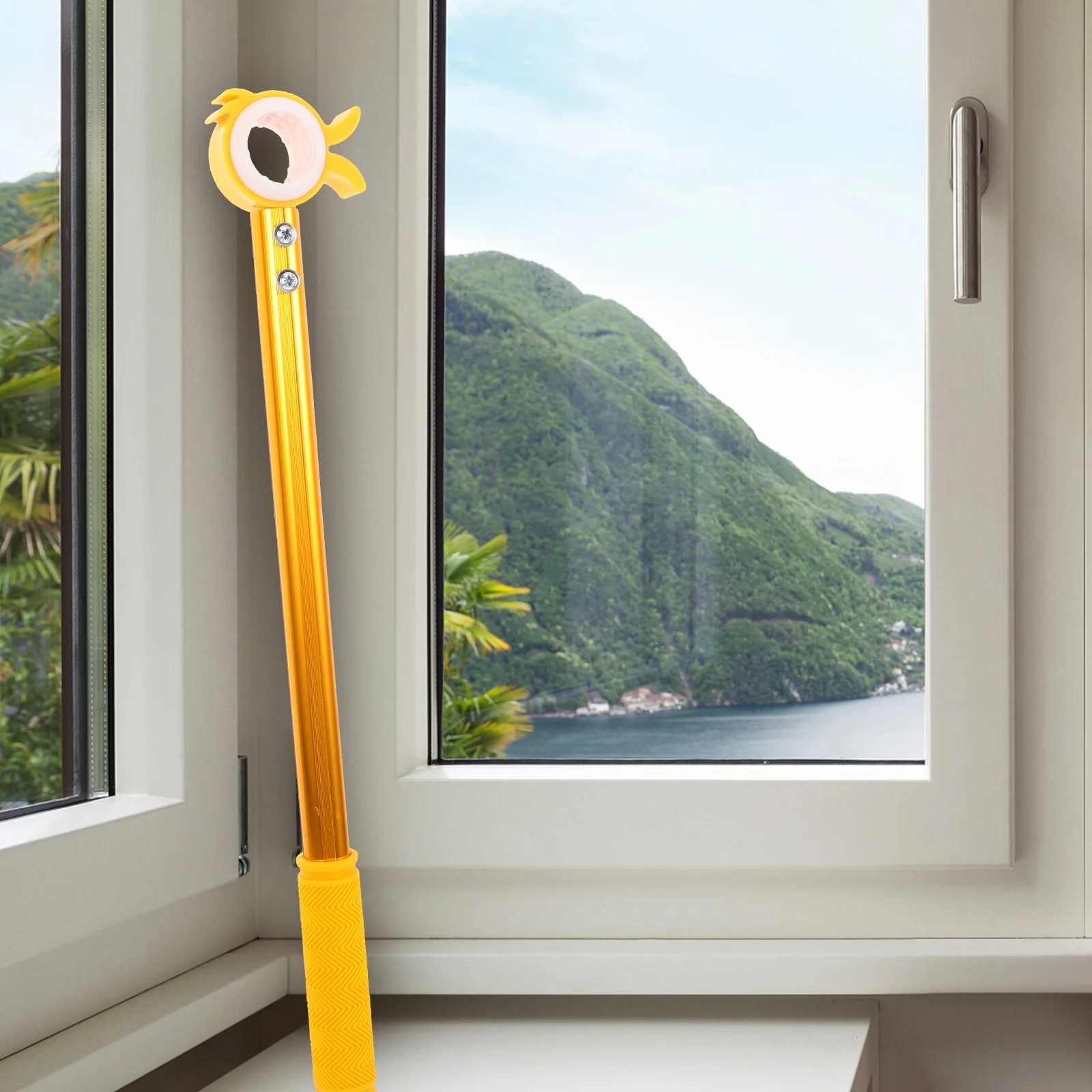 Asta di apertura per tende, asta per apertura finestra, design con gancio per camera da letto, soggiorno, cucina, soffitto, finestra, asta per tirare