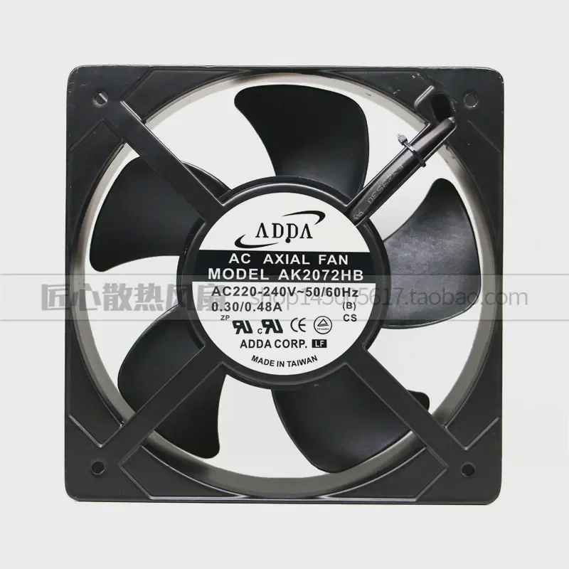Original Genuine Taiwan ADDA AK2072HB Fan for 200V 240V 0.30A 0.36A Large Air Volume Imported Cooling Fan