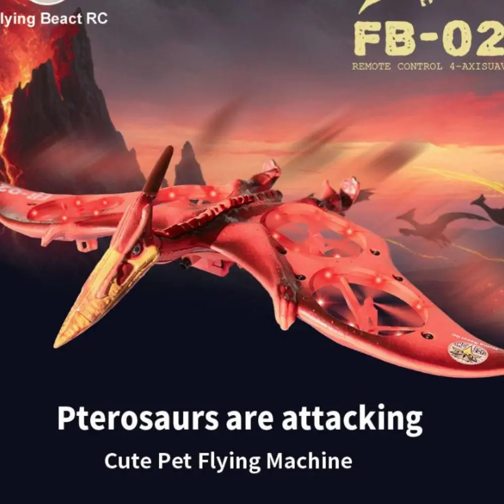 

EPP Foam Flame Pterosaur Remote Control Aircraft RC Remote Control Aircraft Gravity Sensing Remote Control Foam Fighter