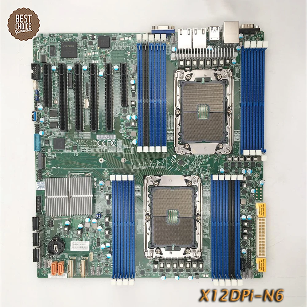 

X12DPi-N6 For Supermicro Server Motherboard Dual LGA-4189 3rd Gen Processors RJ45 Gigabit Ethernet LAN Port