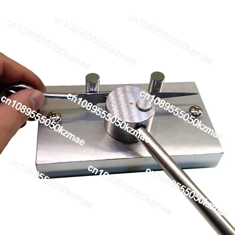 DIY Manual Barber Scissors Repair Tool, Arc Corrector Twisting Bending Device Third‑Round Radian Corrector