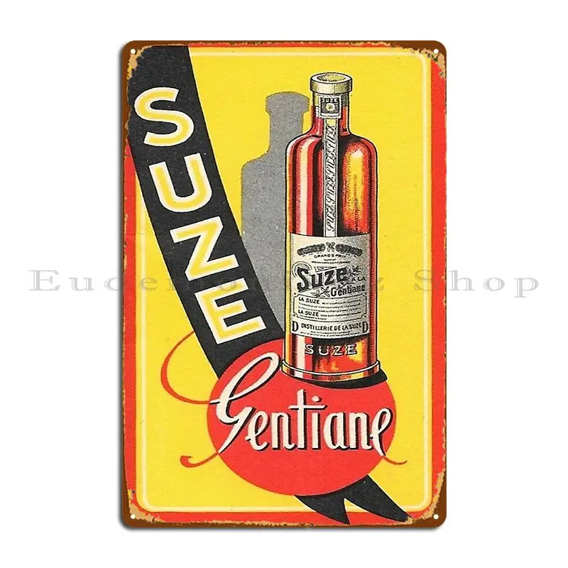 Suze Advertising Poster Vintage Gentiane Metal Sign Cave Character Party Bar Cinema Tin Sign Poster