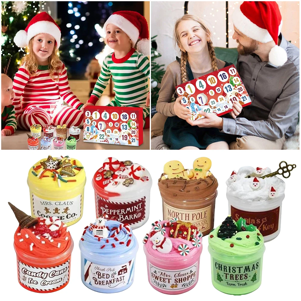 

Slime Advent Calendar 24 Days Of Slime And Kit Christmas Countdown Calendars Xmas Gifts Slime Toys For Girls Boys Kids Teens