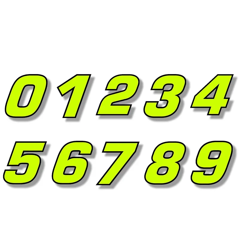 Car Styling Racing Number Camouflage Sticker Motocross Auto Bike  Waterproof decals