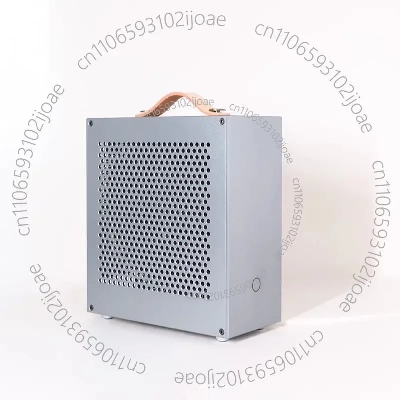 BUG-D1 DC-ATX Power Supply Half-Height Knife-Cut Mini-ITX Case Soft Router Aluminum Alloy Barebone Case1PC
