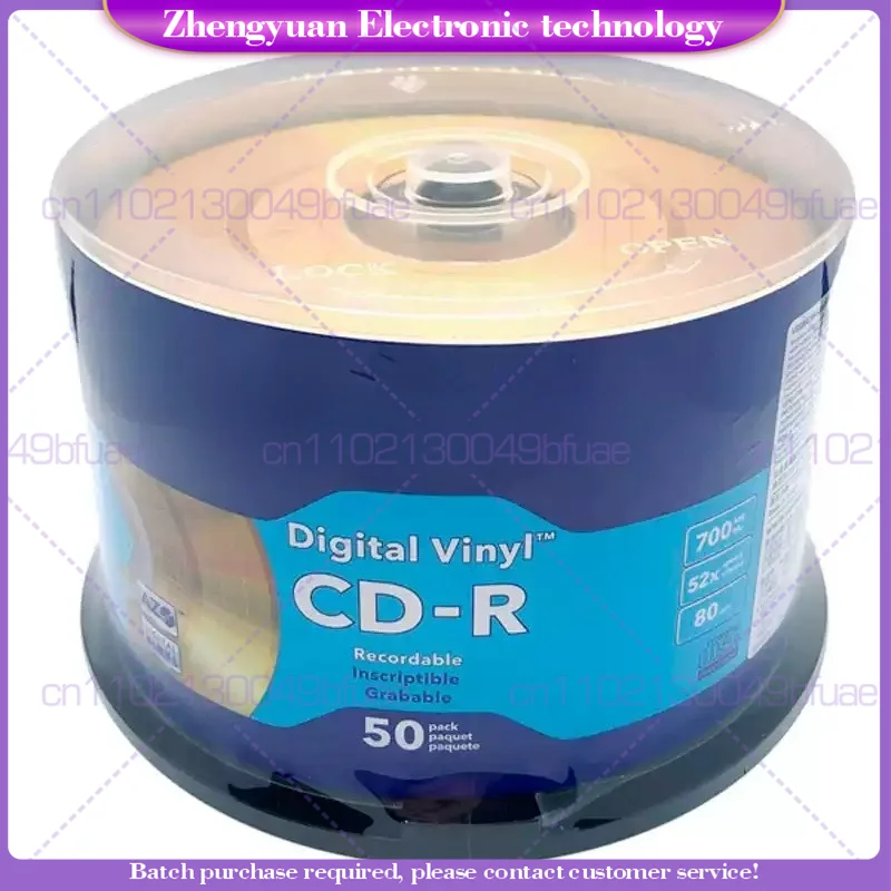 FOR Verbatim Golden Digital AZO Vinyl CD-R Discs Empty CDR CD Disc 80min 700MB 52X 50Pcs/Pack