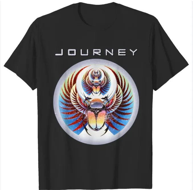 Journey Departure T shirt, Round Neck Shirt, Father Day Gift, New Best, Black