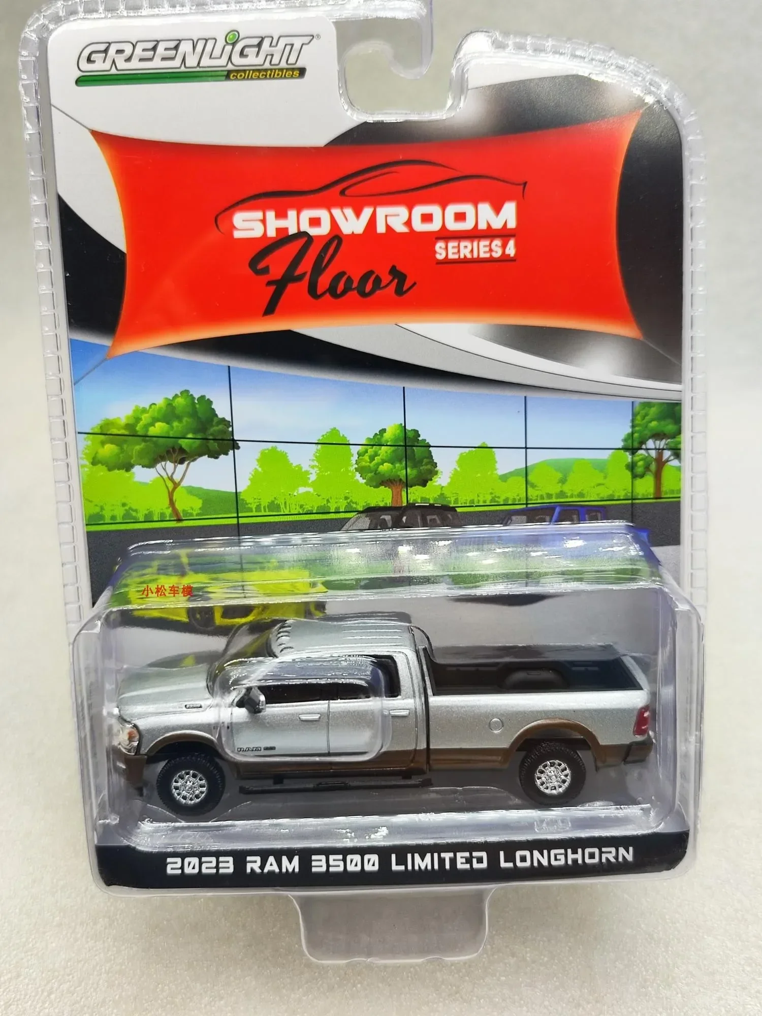 1: 64 pisos de sala de exposiciones serie 4-2023 Ram 3500 limitado Longhorn aleación modelo de coche colección adornos de regalo