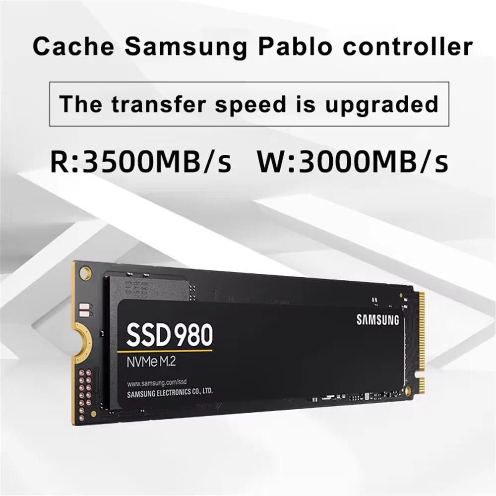 SAMSUNG-disco duro interno 980 NVMe M.2 SSD, unidad de estado sólido TLC PCIe Gen 250x4 para ordenador portátil y de escritorio, 500GB, 3,0 GB, 1TB