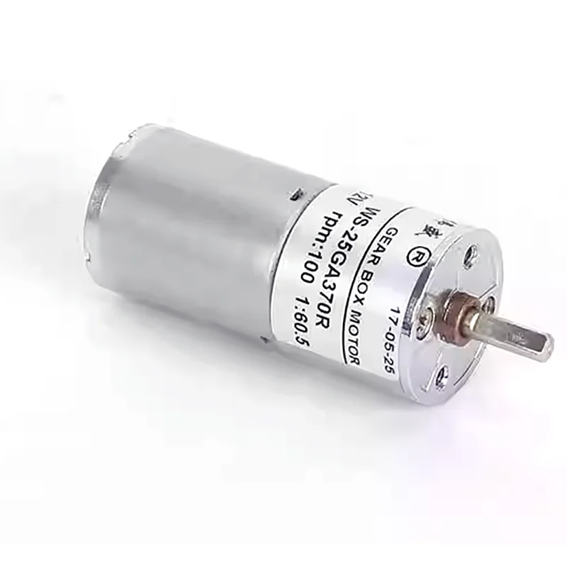 WS-25GA370R DC gear motor 12V forward and reverse speed regulating motor 24V micro gear reduction motor