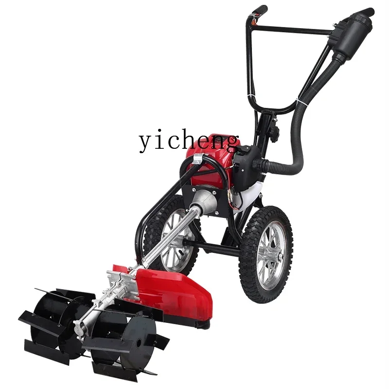

Hand Push Powered Lawn Mower Lightweight Rooting Mower
