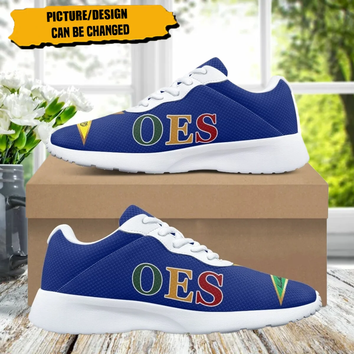 

OES Sisters Sorority Print Design Women Running Shoes Flat Outdoor Sports Unisex Sneakers Teen Girls Comfortable Lace-up Zapatos