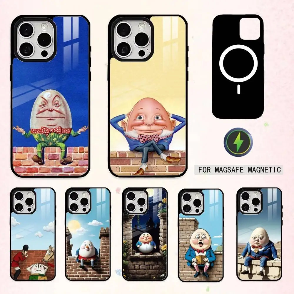 

H-humpty D-dumpty Phone Case For iPhone17,16,15,14,13,12,11 Plus,Pro Max Magnetic For Magsafe Wireless Charging