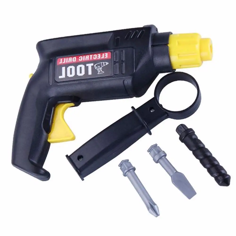 Play Model Toy Role Play Simulation Repair Tool Children Toolbox Set Drill Screwdriver Repair Kit Simulated Electric Drill