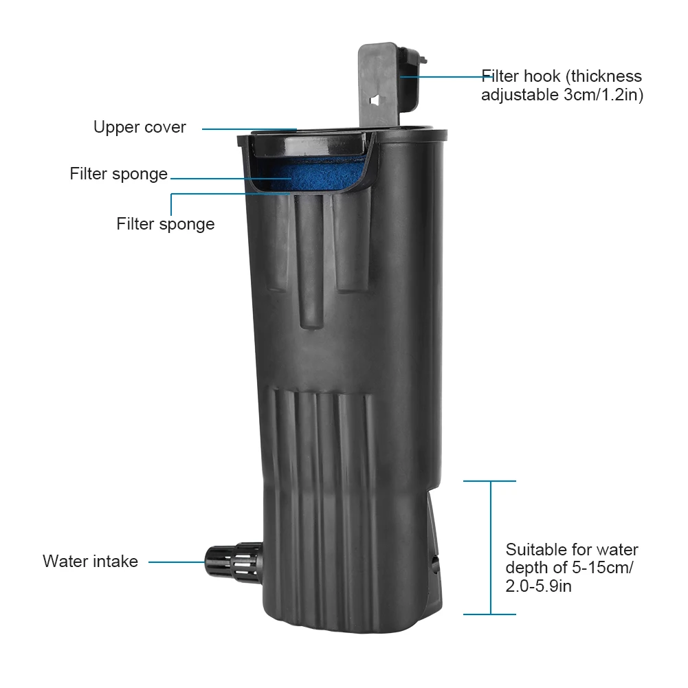 Blue Filter Cartridges Aquarium Tortoise  Carbon Filter  Replacement Aquarium Accessories  Filter Cartridges