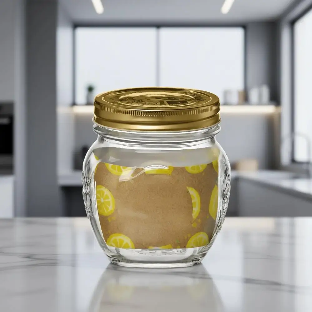 

Набор из 12 маленьких стеклянных банок для консервирования объемом 17 унций с крышками