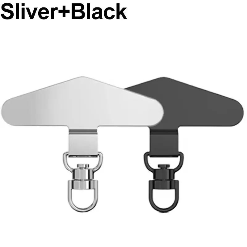 360 °   Rotatie Metaal Stalen Telefoon Tether Tab Mobiele telefoon Lanyard Patch Pakking Universele mobiele telefoon Lanyard Veiligheid Connector Stuk