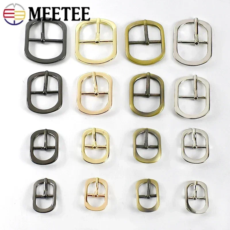 5/10Pcs Meetee 12-38mm Metal Pin Buckles DIY Sewing Accessories Bags Shoes Belts Handbag Straps Clasps Leather Craft Supplies