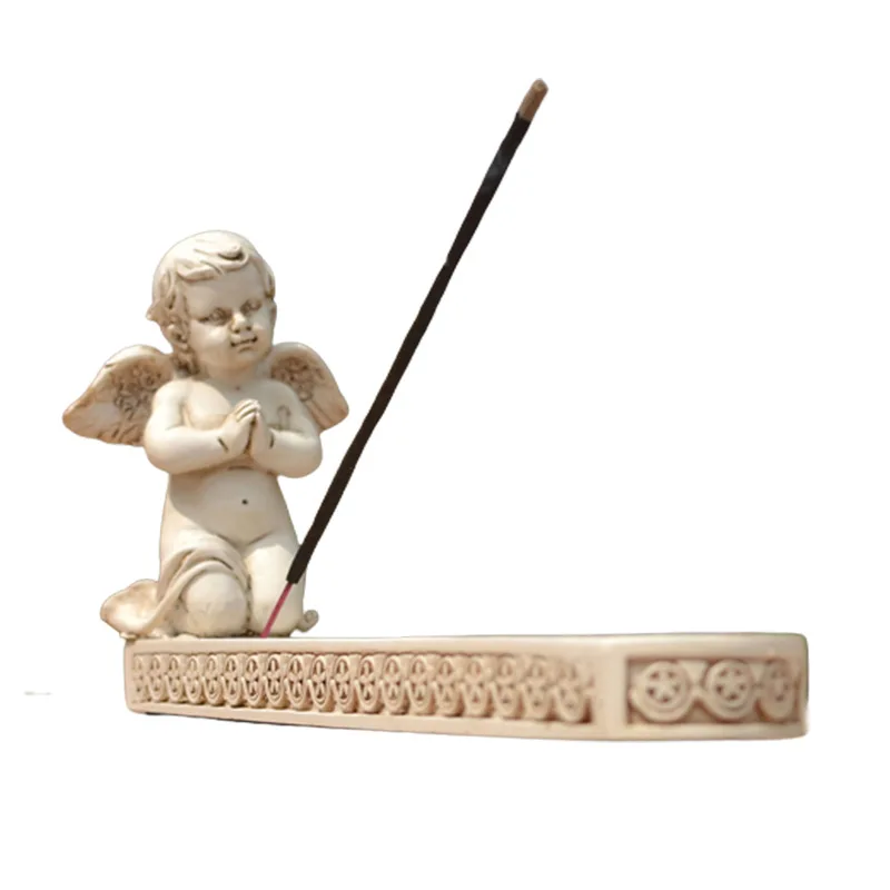 

Flower Fairy Vintage Resin Incense Holder Angel Incense Burner Diffuser European Classical Home Decorations
