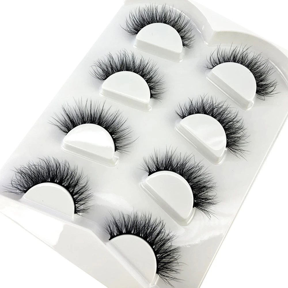 ใหม่ 4 คู่ 3D Mink Lashes ความโหดร้ายฟรีขนตาแต่งหน้า maquillaje ขนตาปลอม Fluffy Fake Lashes หนา Faux Cils Maquiagem