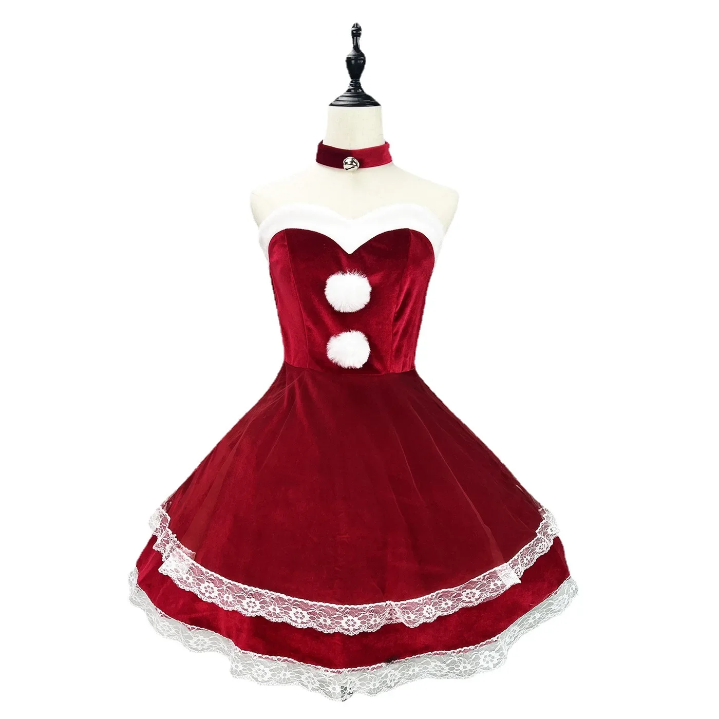 Lolita imbibée lapin Cosplay Costume pour femme, tenue mignonne, belle fête de Noël, nouvel an, rouge, rose, dame, sexy