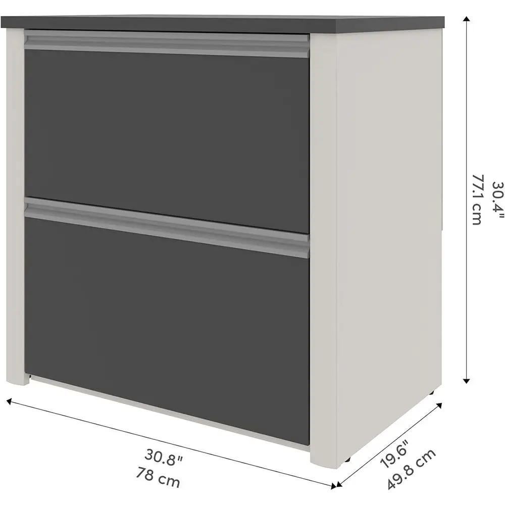 30-Inch Sandstone Lateral File Cabinet for Assembly