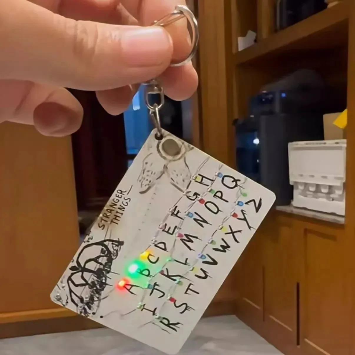 Stranger Things Movie Merchandise Card Light Hanger 26-letter Light Bag Car Charm Anime Merchandise Festival Presenteert op voorraad