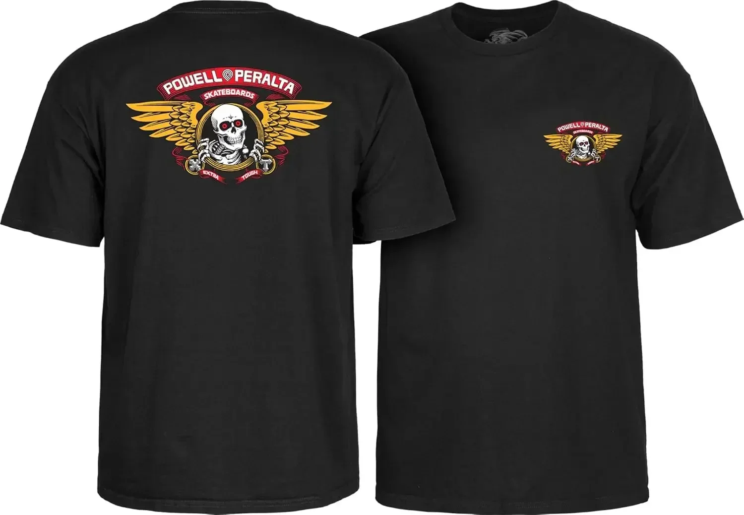 Skateboard T-shirt Powell Peralta Winged Ripper T-Shirt Mannen Vrouwen Oversized Korte Mouwen Streetwear Harajuku Herenkleding