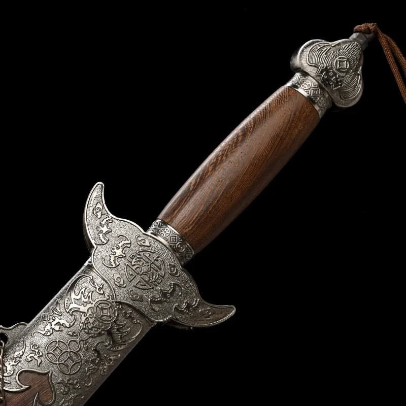 Chinese Fortune Coin Tai Chi Sword Chrome Steel Blade Real Handmade Full Tang Ready for Training Kung Fu Practice Swords Katana view 4