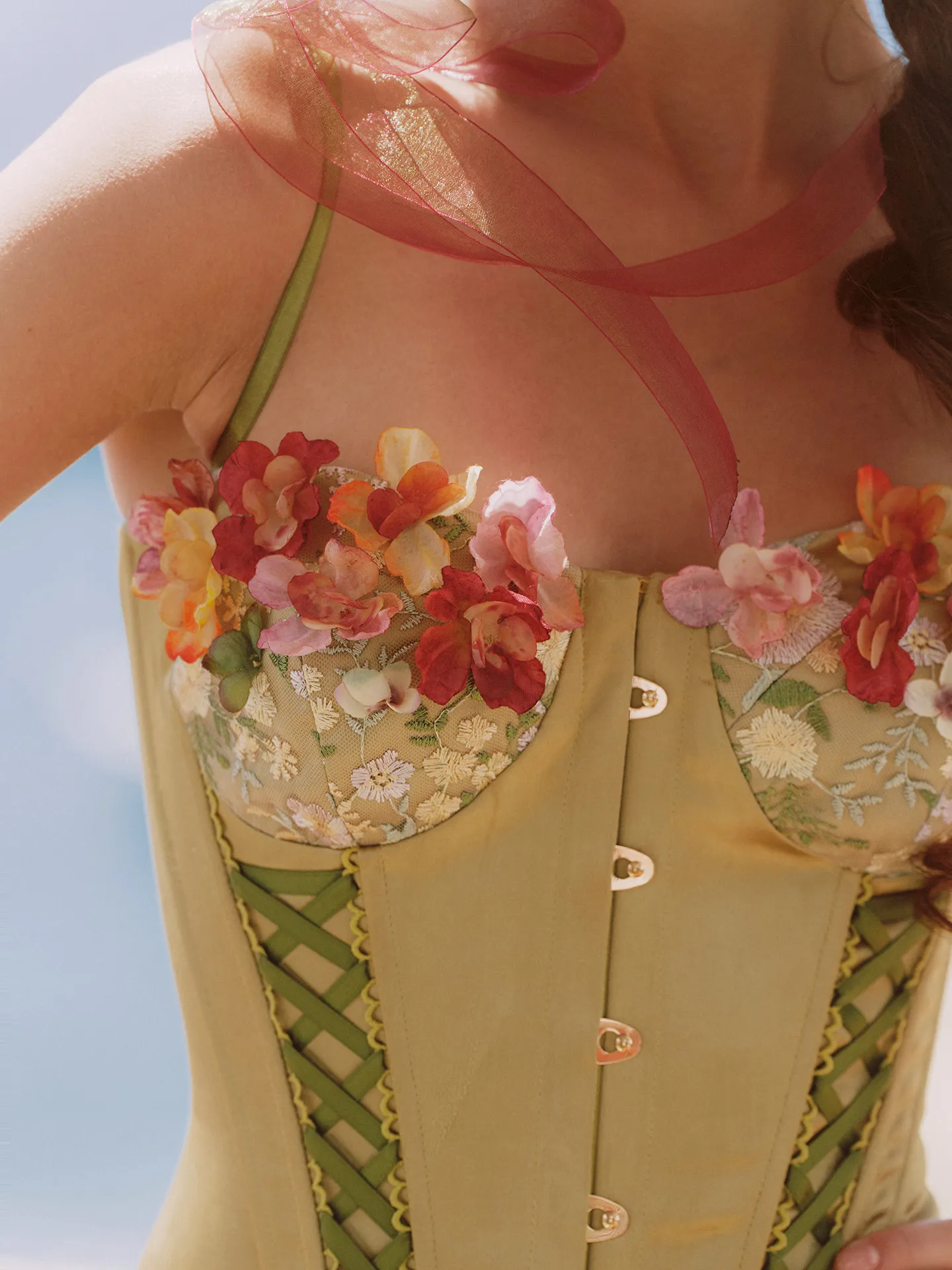 78-101cm Bust Summer Satin Corset Tops Women French Elegant Heavy-Detail Bustier Corset Top with Strap Design Y2K Camisole Tops