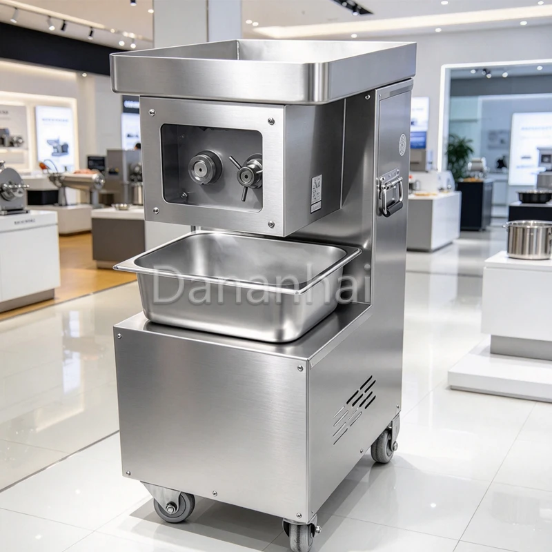 Meat Slicer Commercial Electric Meat Cutter Stainless Steel Butcher Equipment For Deli Food Processing