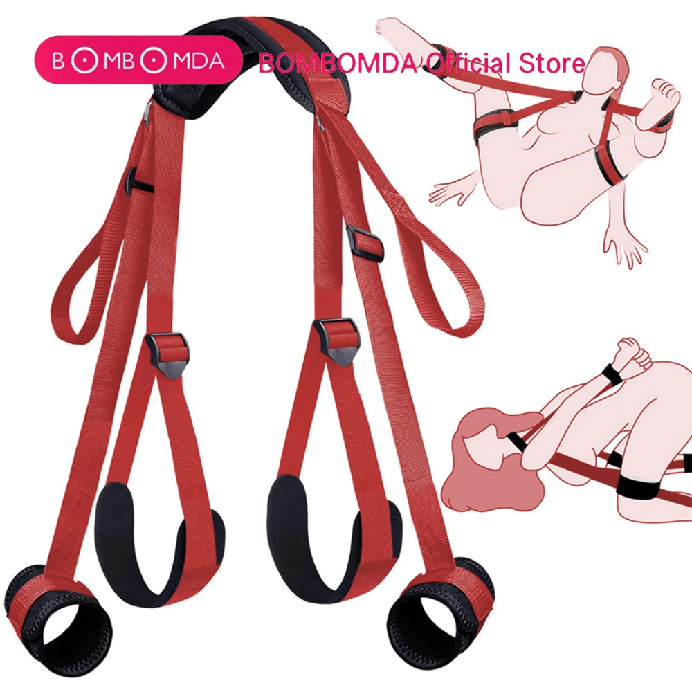 Bdsm Bondage Set BDSM Kits Restraint Erotica Binding Sex Forced Split Leg Straps Neck Wrist SM Sex Toys for Adults Woman Couples