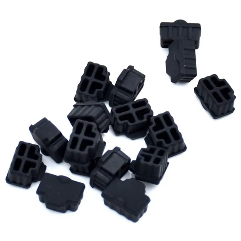 ABGZ Rj45 Silicone Dust Plug Dust Cover Dust Cap Router Switch Network Cable Interface Computer Network Cable Dust Cap