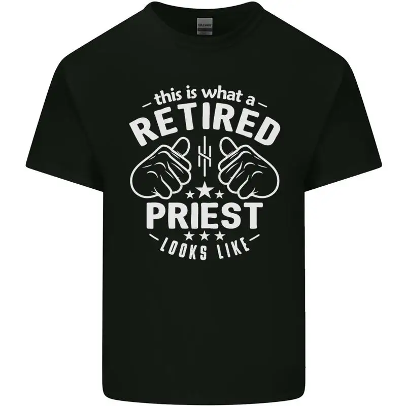 

Dies Ist, Was A Retired Priester Looks Like Herren Leichte Baumwolle T-Shirt