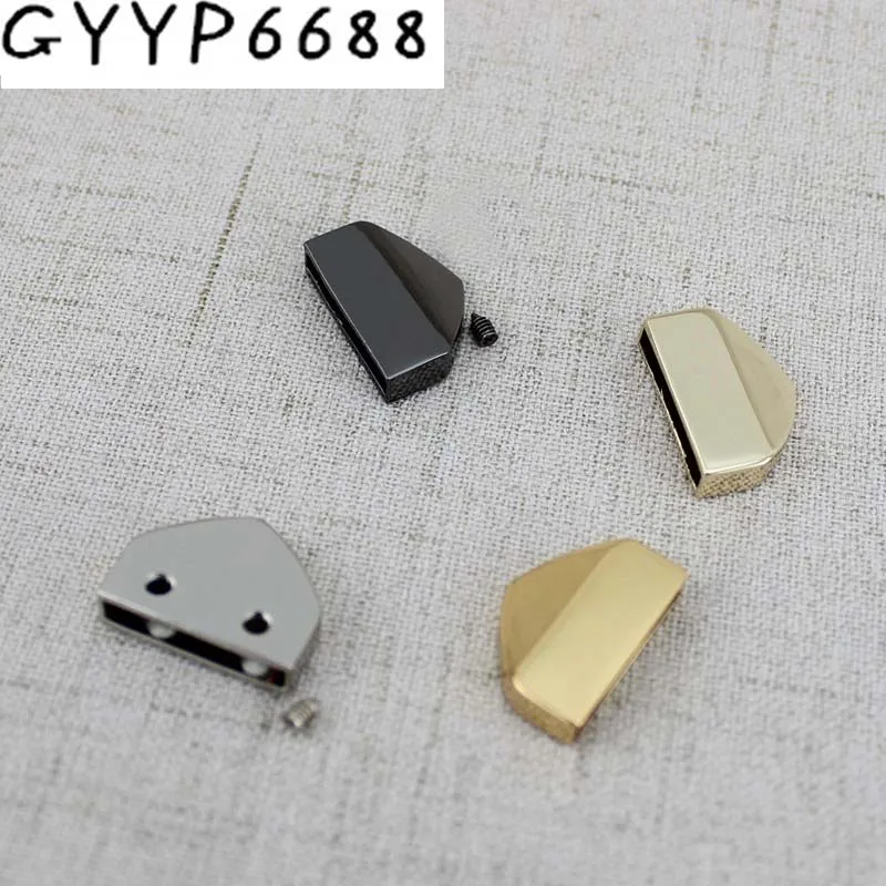 

10-50-200pcs High quality Decoration end clips by screws lhardware straps tail clasp accessory gold silver