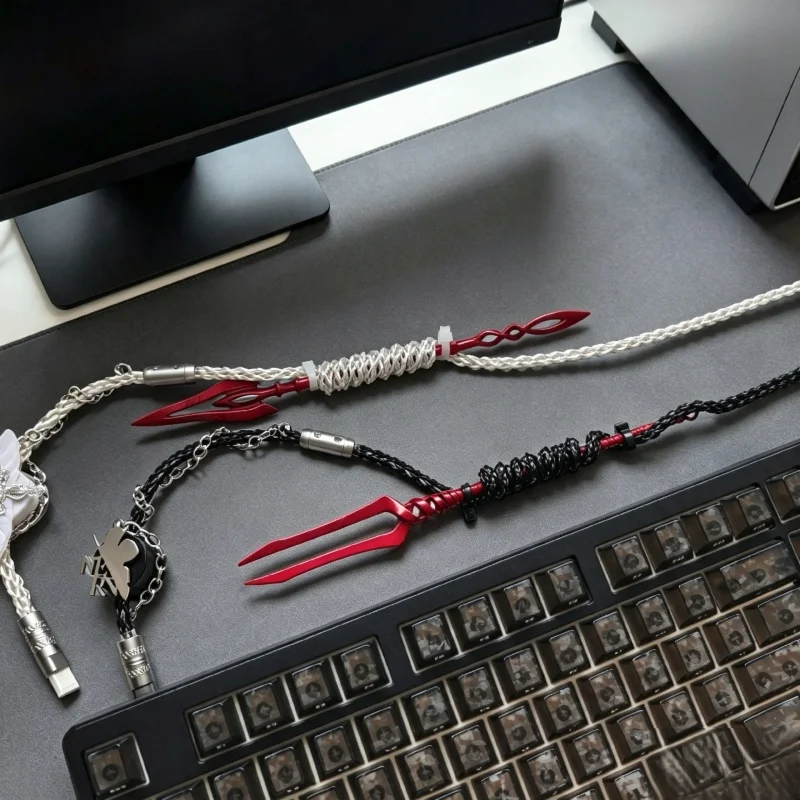 Rgb Single Crystal Copper Aviation Plug Wire 8k Aviator Customized Aviation Patch Cord Spiral Magnetic Mechanical Keyboard Cable