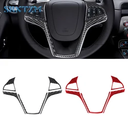 Car Steering Wheel Trim Carbon Fiber Sticker For Chevrolet Camaro 2010 2011 2012 2013 2014 2015 Accessori