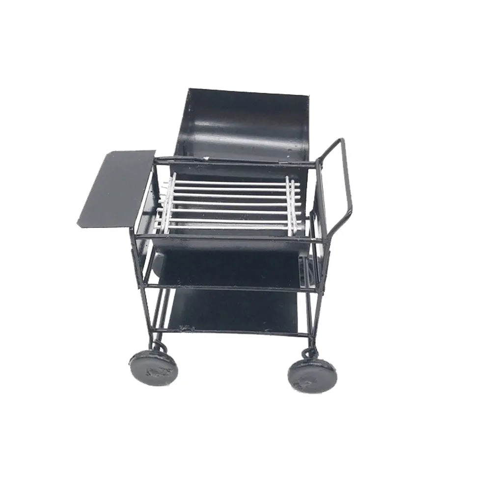 Courtyard household small barbecue grill Outdoor BBQ Grill Miniature with wheels Charcoal barbecue portable barbecue rack