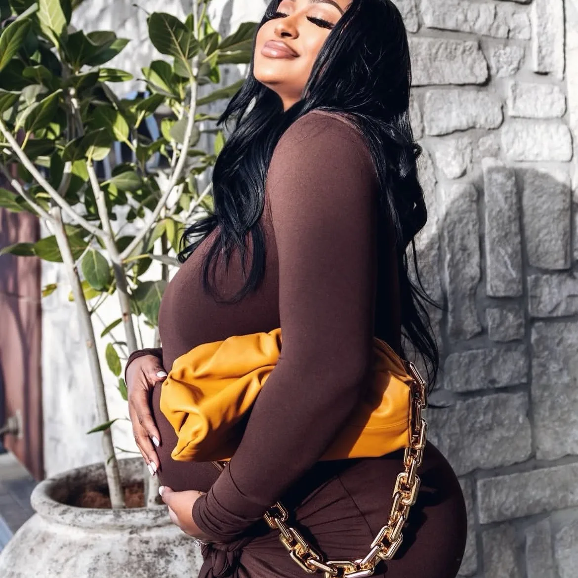 فستان الأمومة عبر الحدود Dr ذو اللون النقي مع زي Sa Sexy Ele Photoaphy Studio Long Dr