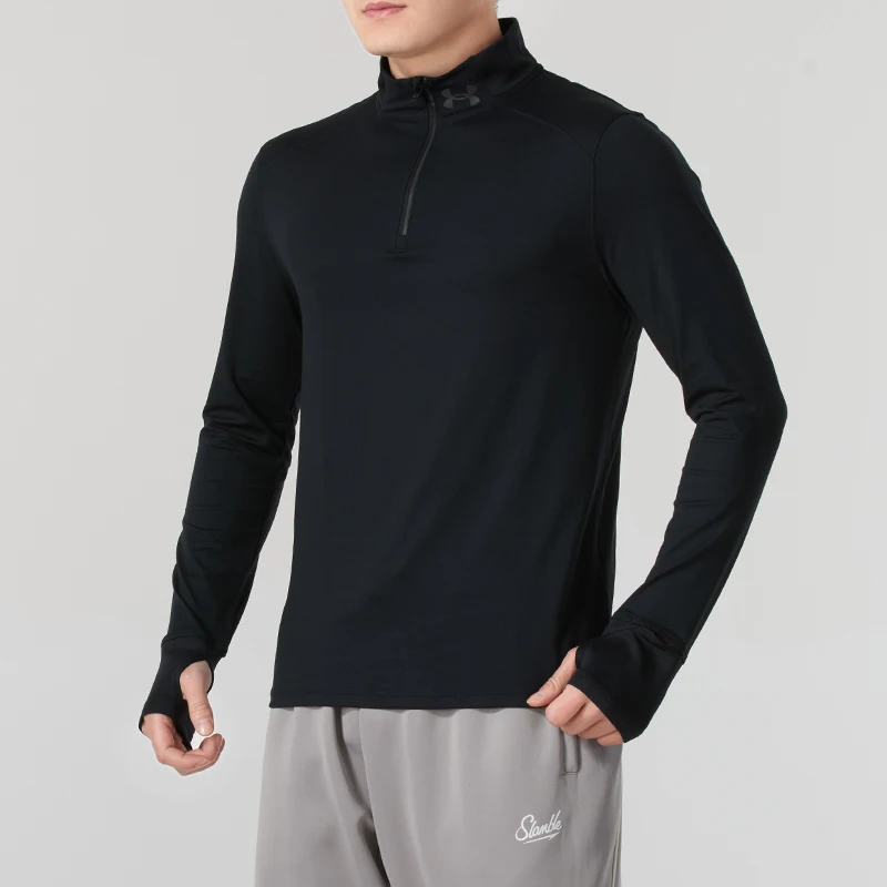 

Under Armour Men's Running and Fitness Long-Sleeved T-Shirt with Half Placket, Slim Fit, Quick-Drying, Breathable Training Sportswear 1379288-001