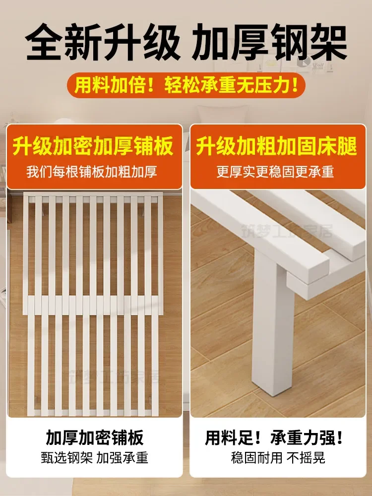 Small apartment sofa bed, folding sitting and sleeping bedroom, study room, multi-functional iron balcony, single pull-out bed
