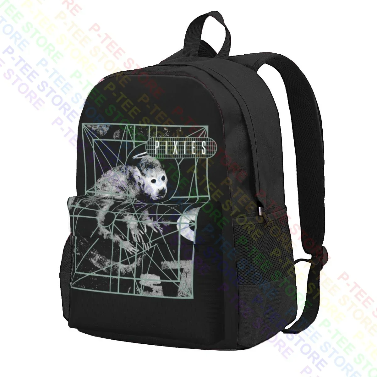 The Pixies Monkey Grid Punk Indie Alternative Rock Music Band Large Capacity Backpack Hot Multi-function