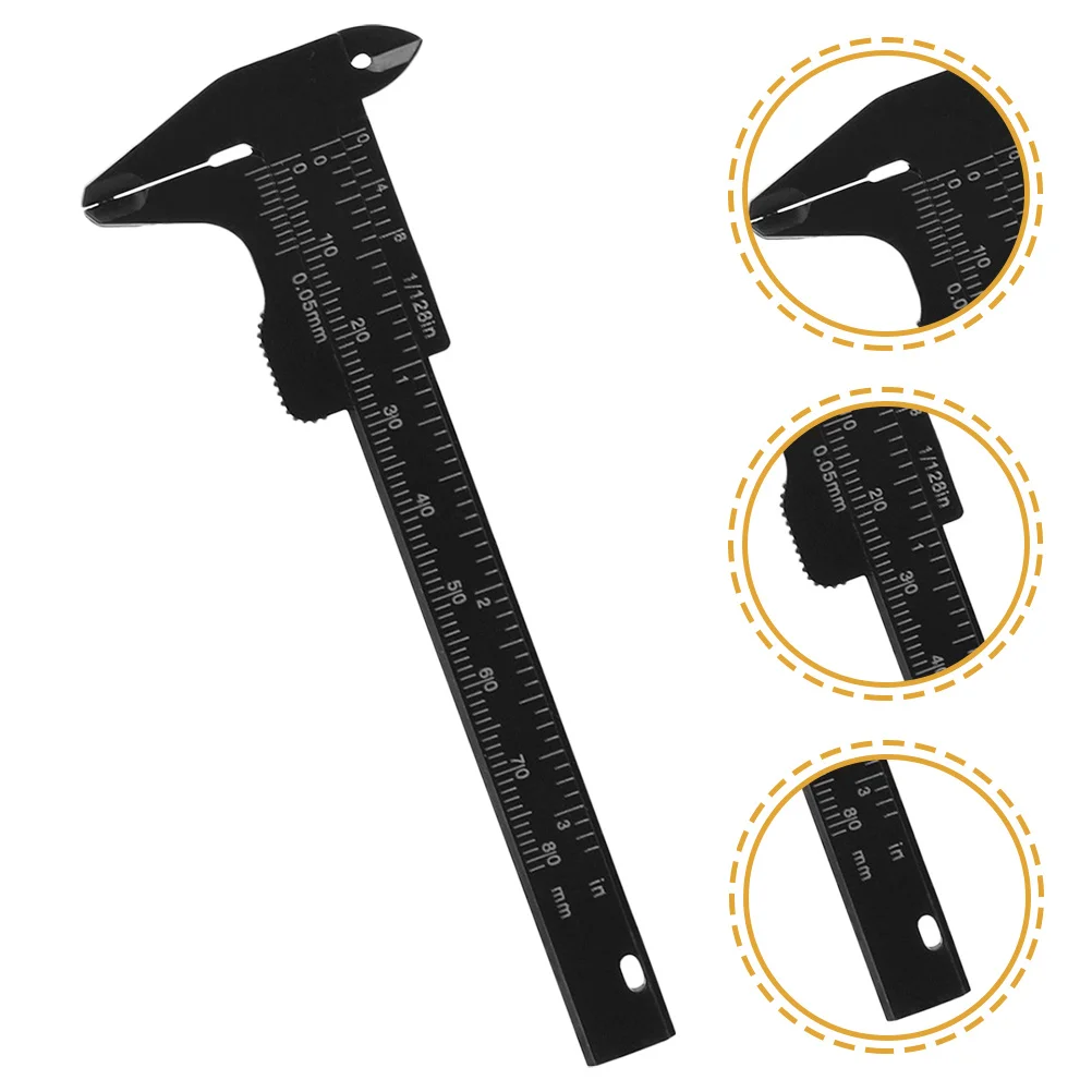 

5Pcs Eyebrow Measuring Ruler High Strength Sliding Caliper Clear Dual Scale Measurement for Facial Proportions Professional